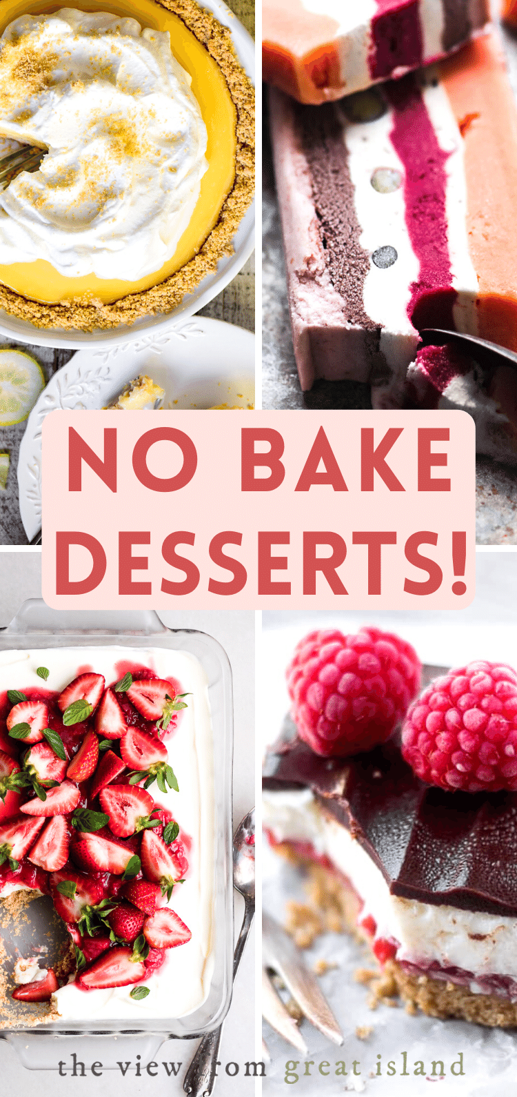no bake desserts pin