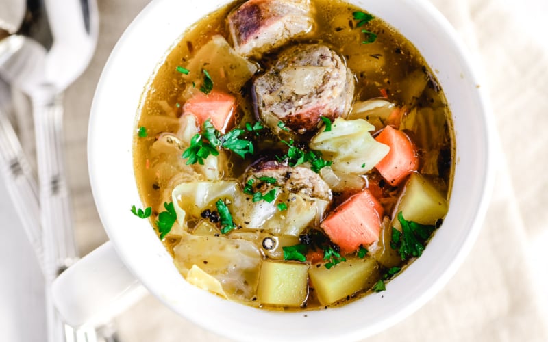German Potato Soup ~ Kartoffelsuppe