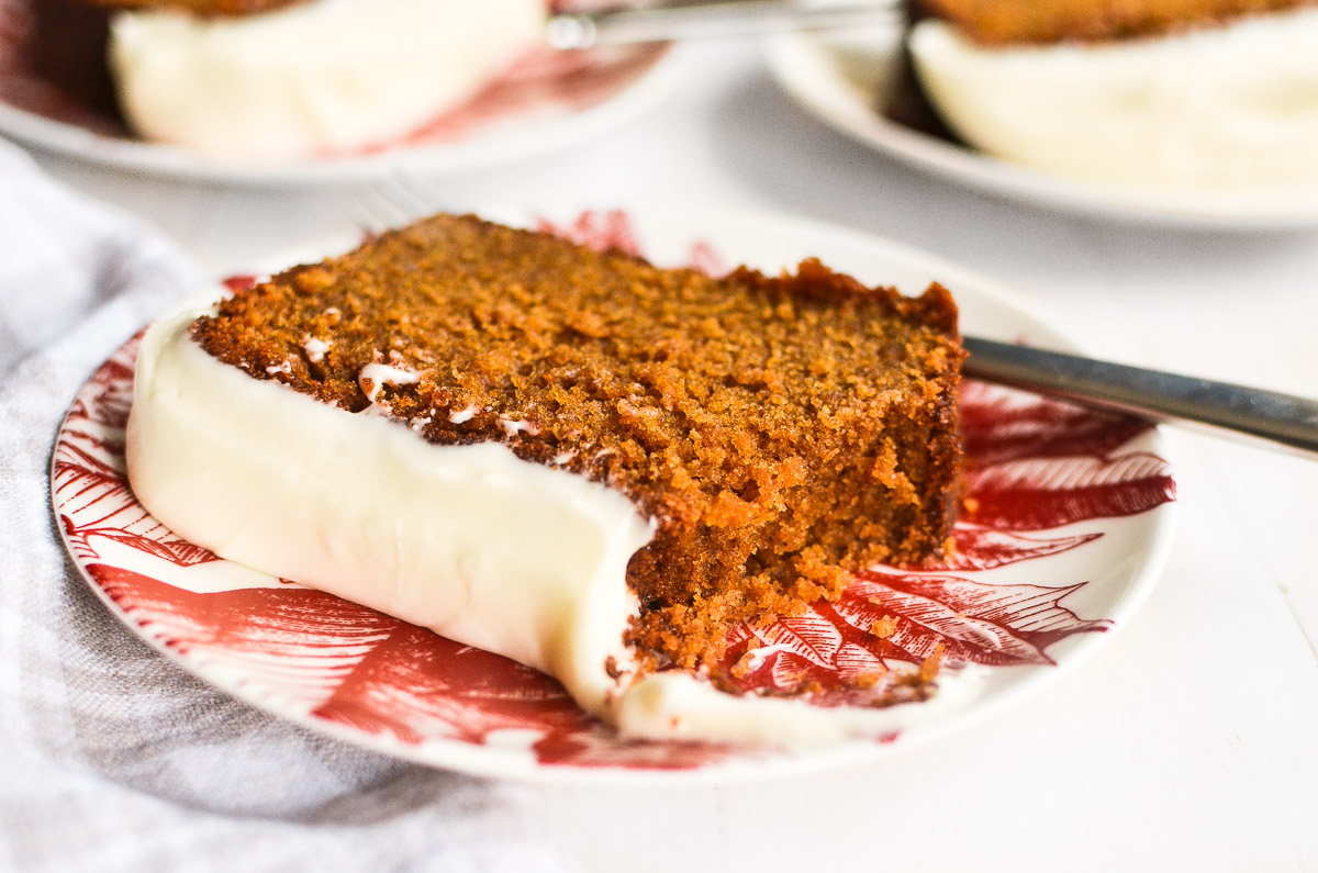 Gingerbread Loaf Cake with Cream Cheese Frosting-image