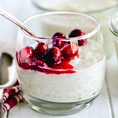 Scandinavian Rice Pudding with Cranberries • The View from Great Island