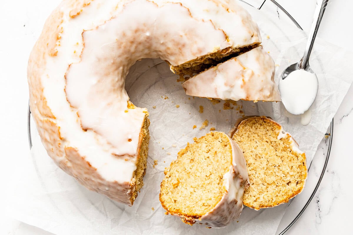 Glazed Old Fashioned Doughnut Cake