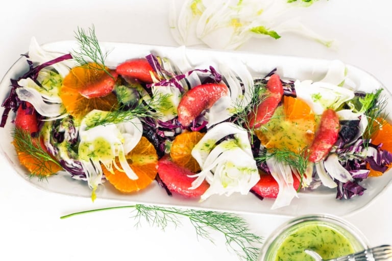 Fennel and Citrus Salad with Fennel Vinaigrette • The View from Great