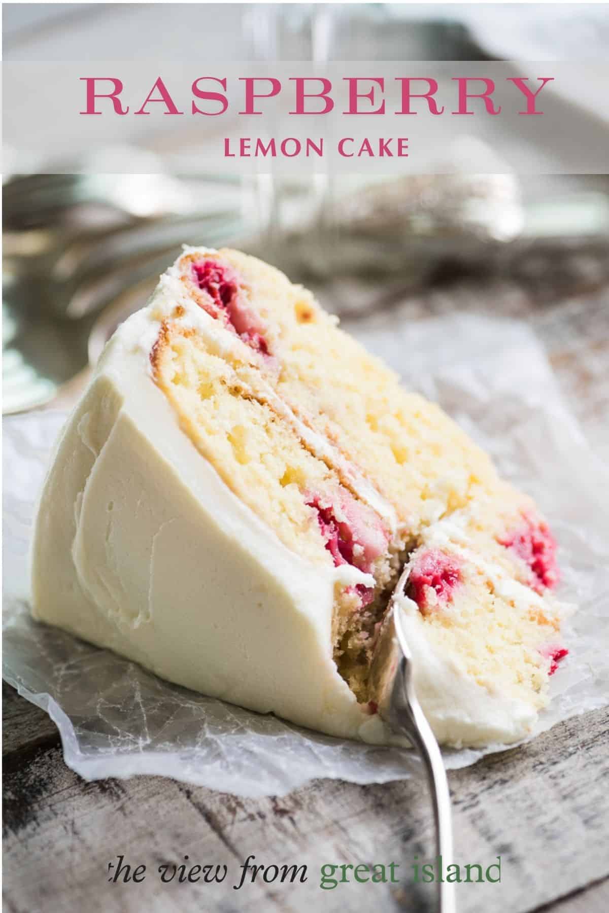 raspberry lemon cake pin.