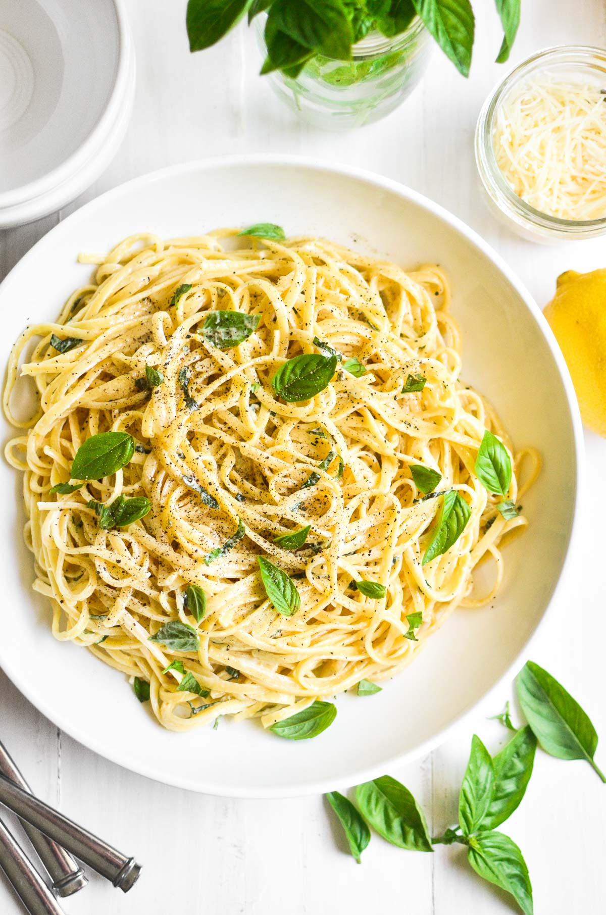 basil plain pasta