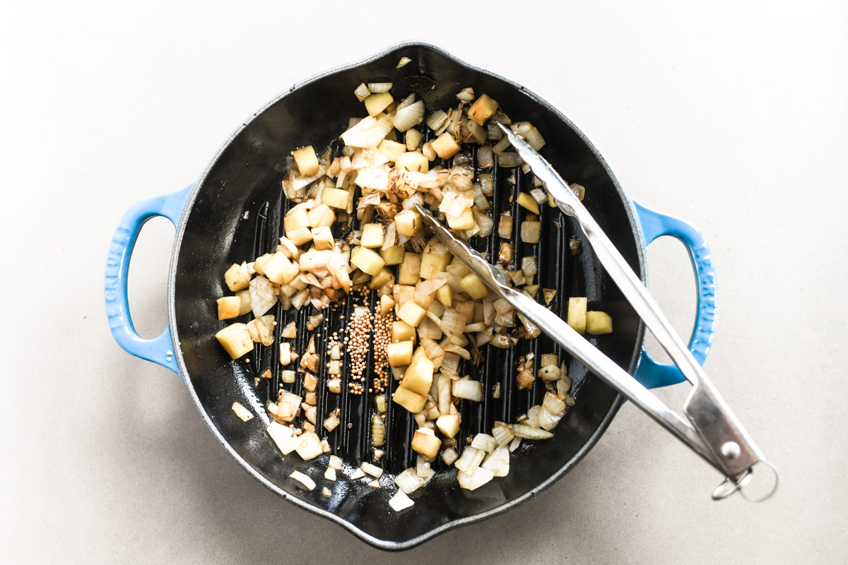 Baked Brats in Caramelized Sauerkraut • The View from Great Island