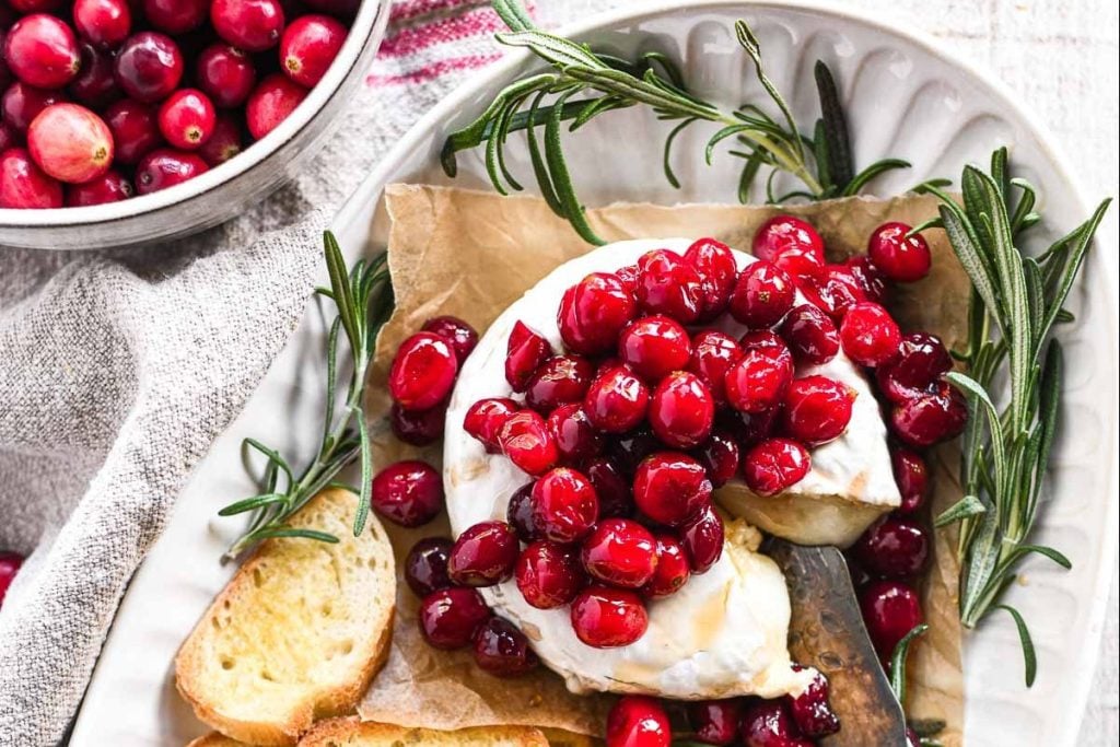 baked Brie with cranberries
