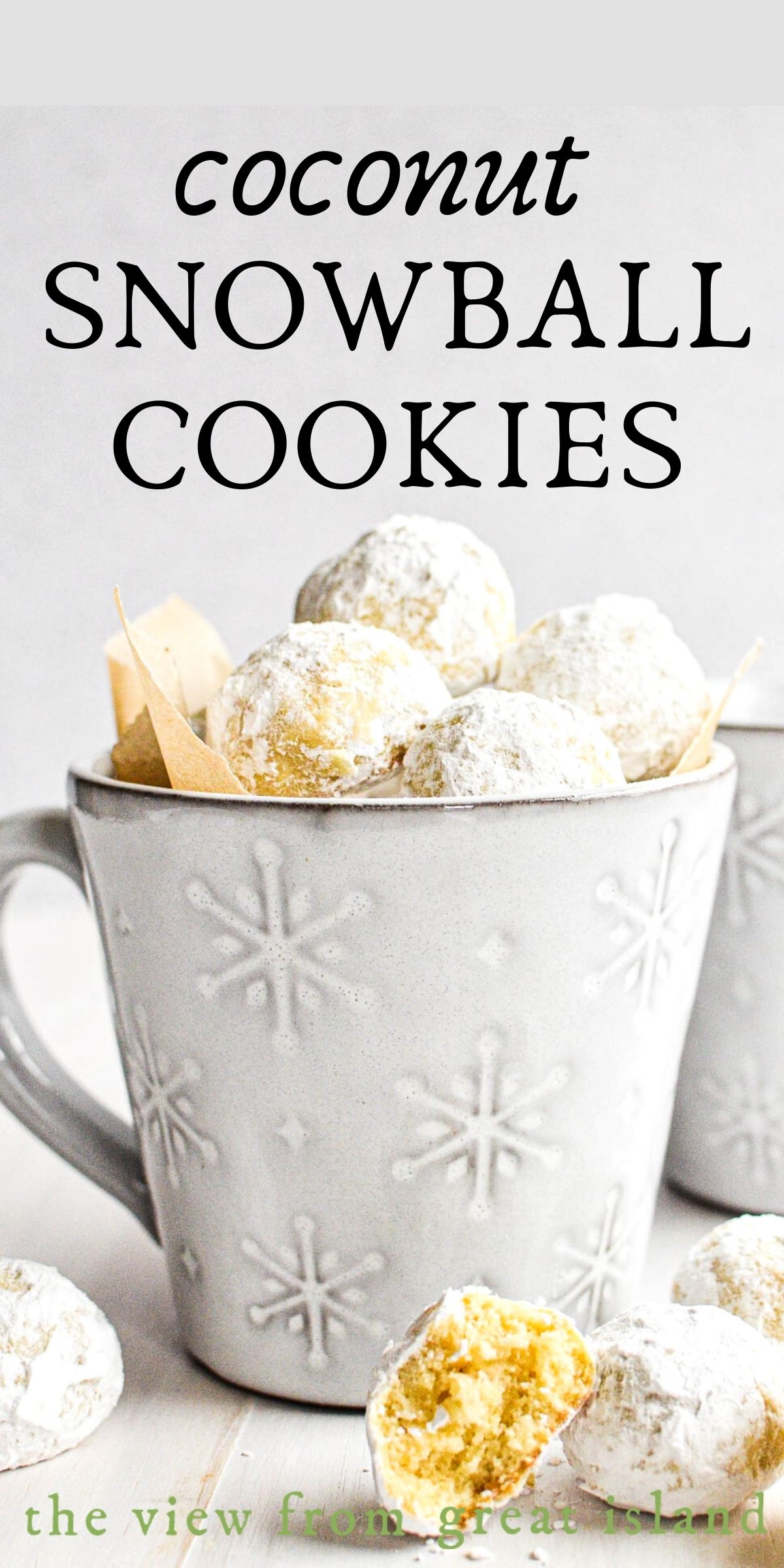 Coconut Snowball Cookies • The View from Great Island