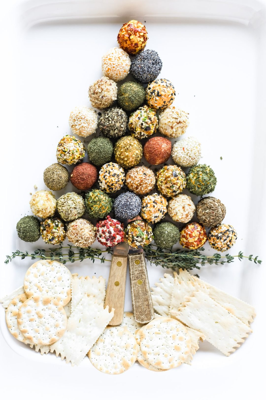 Mini Cheese Ball Holiday Platter • easy appetizer!