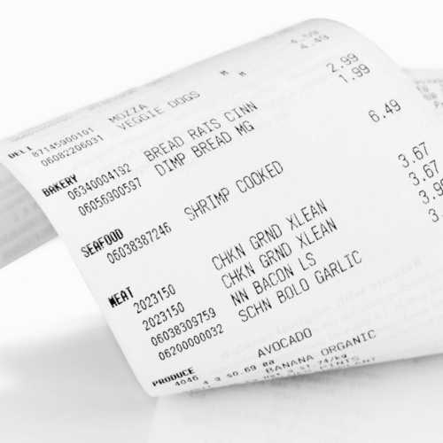 grocery receipt