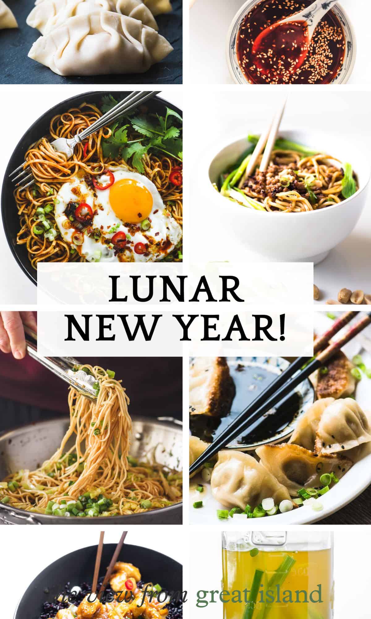 lunar new year recipes pin