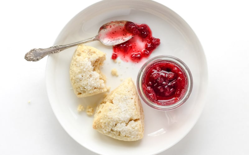 cream tea scones with jam