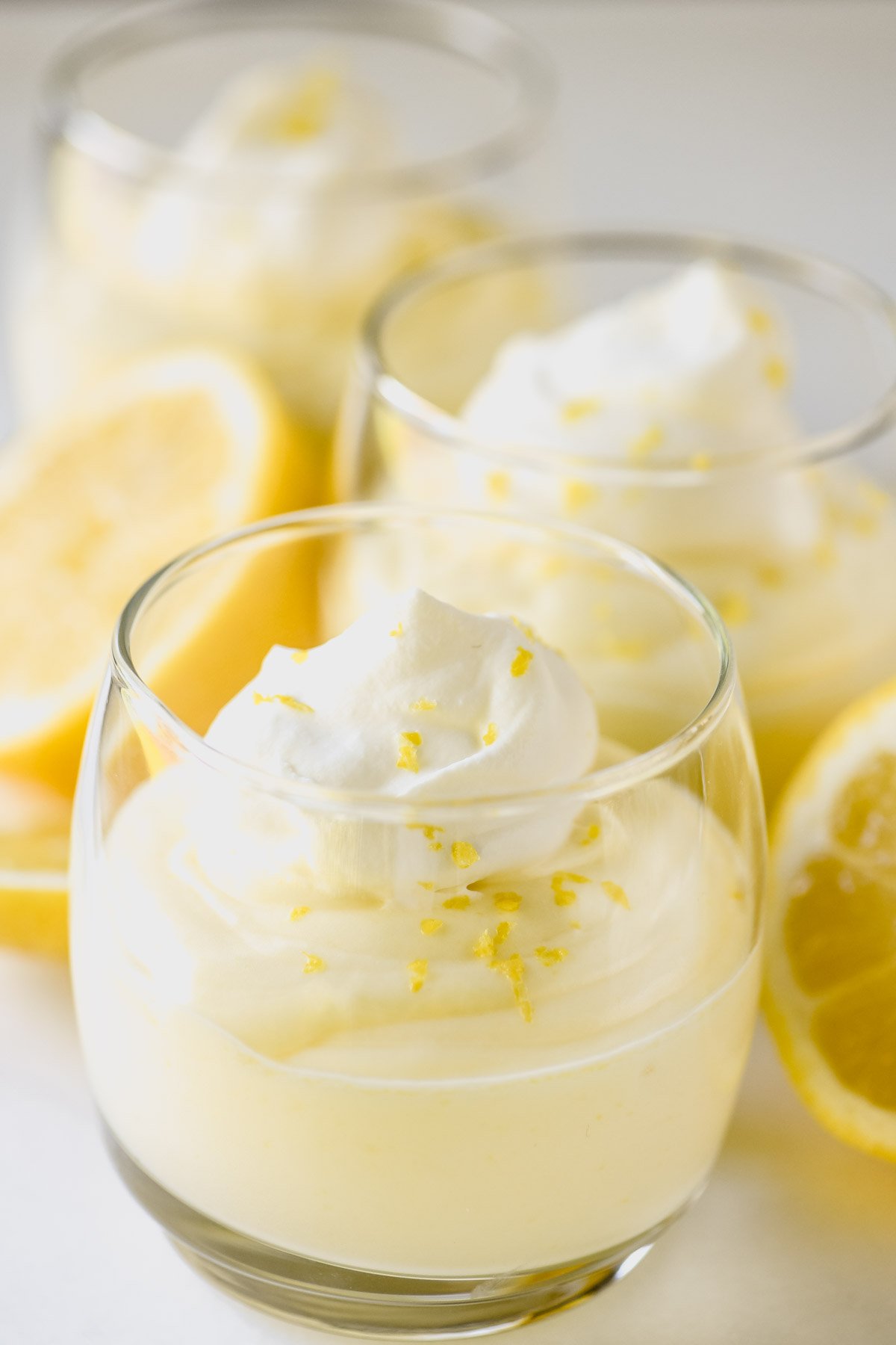 lemon mousse dessert