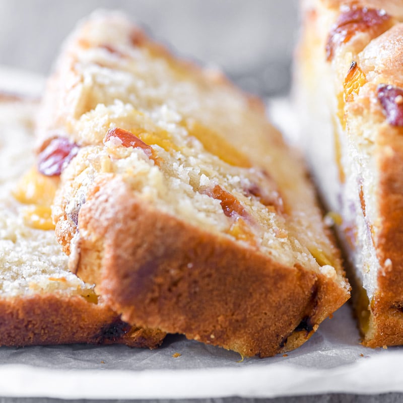 buttermilk peach bread • stays moist for days!