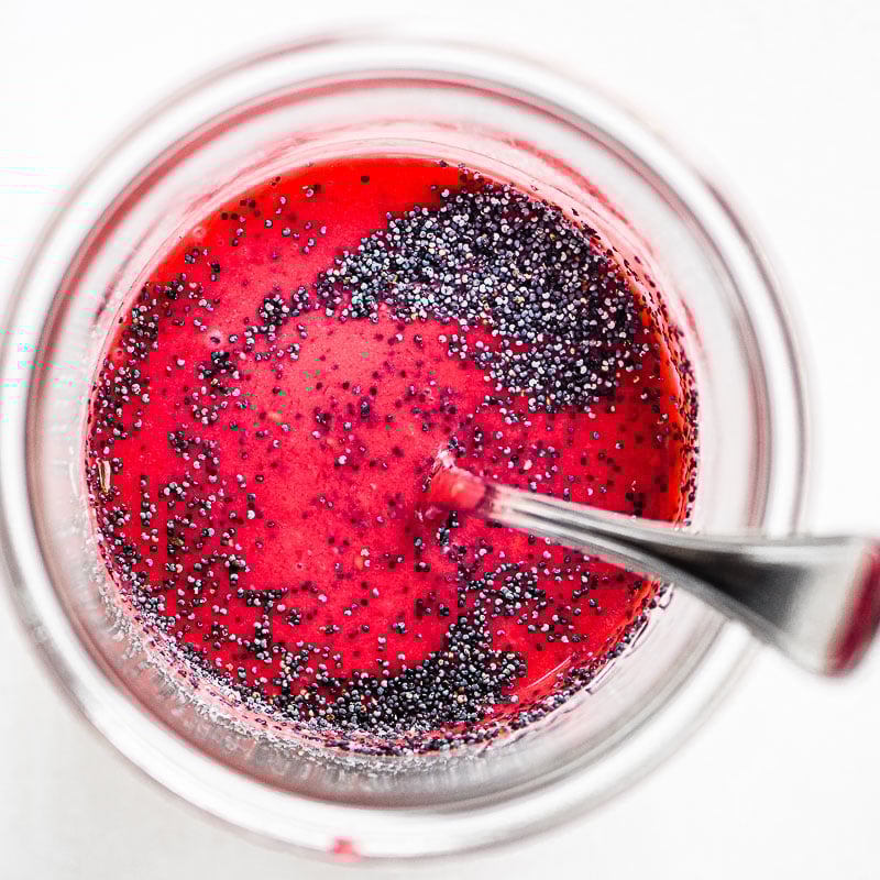 Raspberry Poppy Seed Dressing • vibrant and delicious!