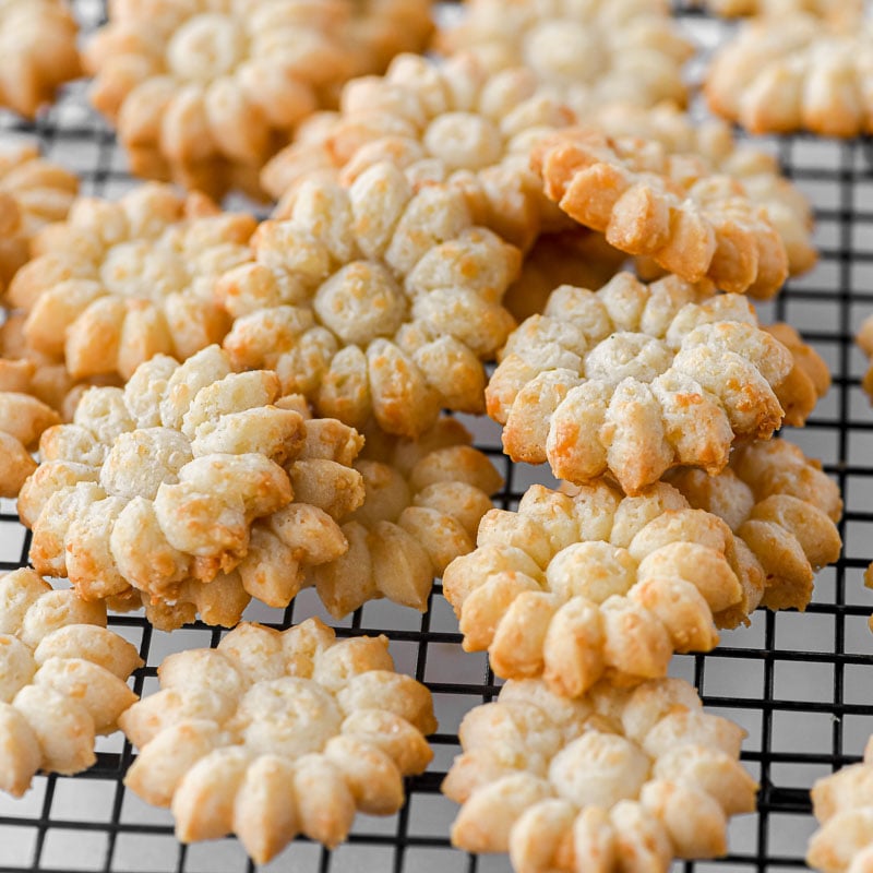 Gruyere Cheese Crackers • with a cookie press!