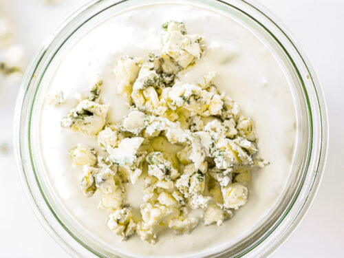blue cheese dressing made with cottage cheese Vintage 70s Blue Floral Wrap Over Dressing Gown with Ruffles