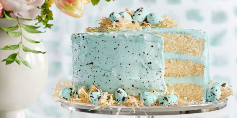 malted coconut Easter cake