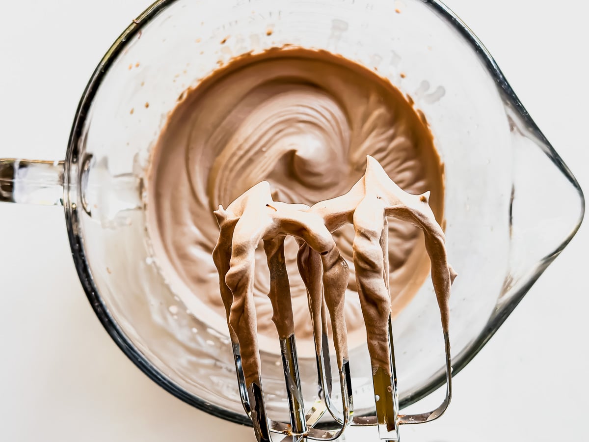 whipping miracle chocolate mousse.