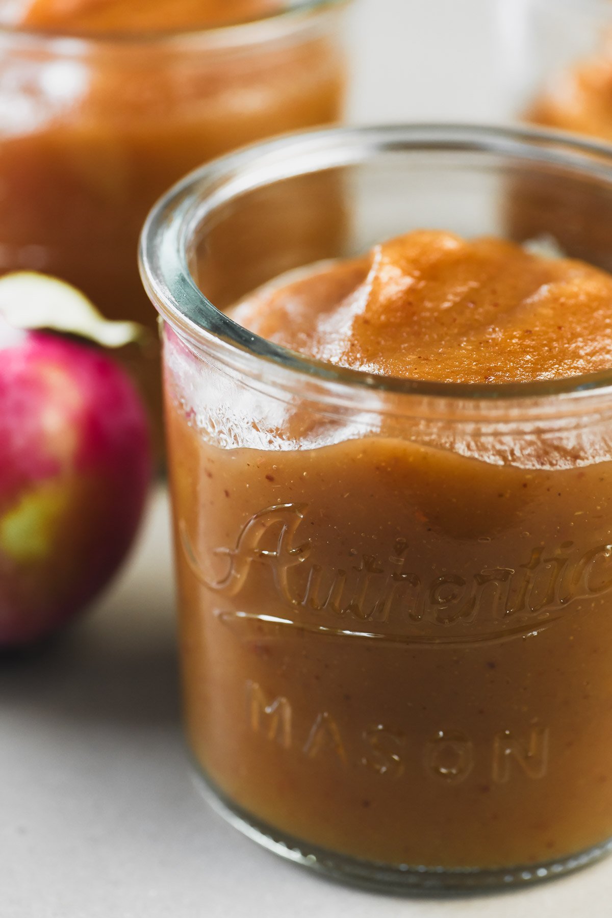A jar of apple butter.