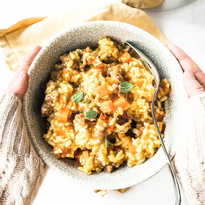 Butternut Squash Risotto • Instant Pot or Stove Top!