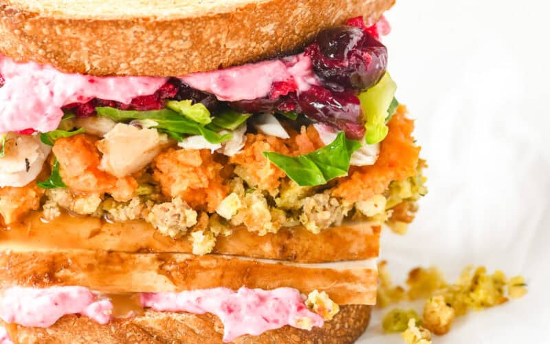The ultimate Thanksgiving Leftover Sandwich!