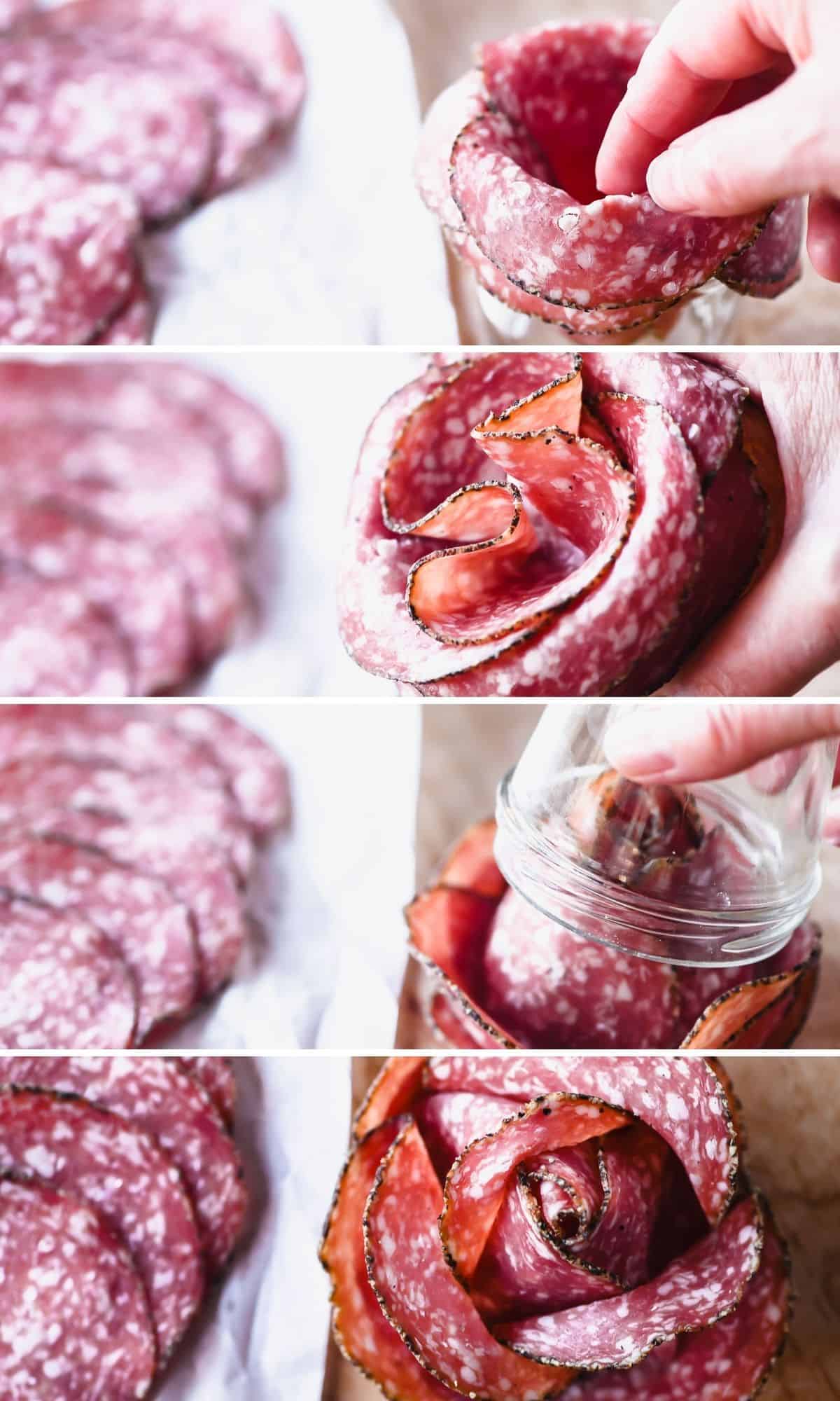 how to make a salami rose