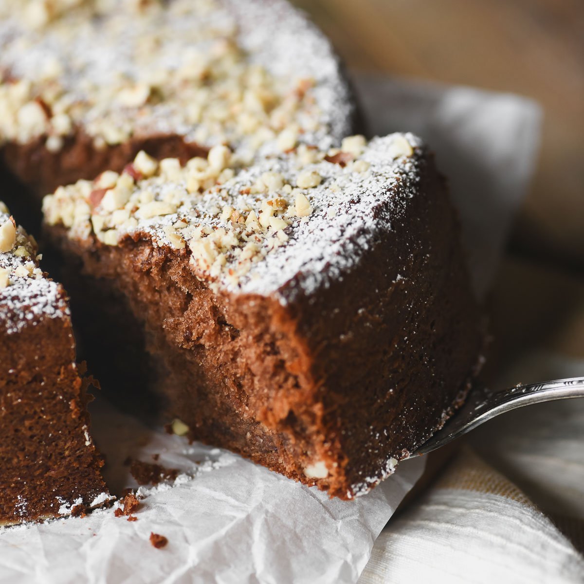 Mocha Hazelnut Cake • Light as a Cloud!