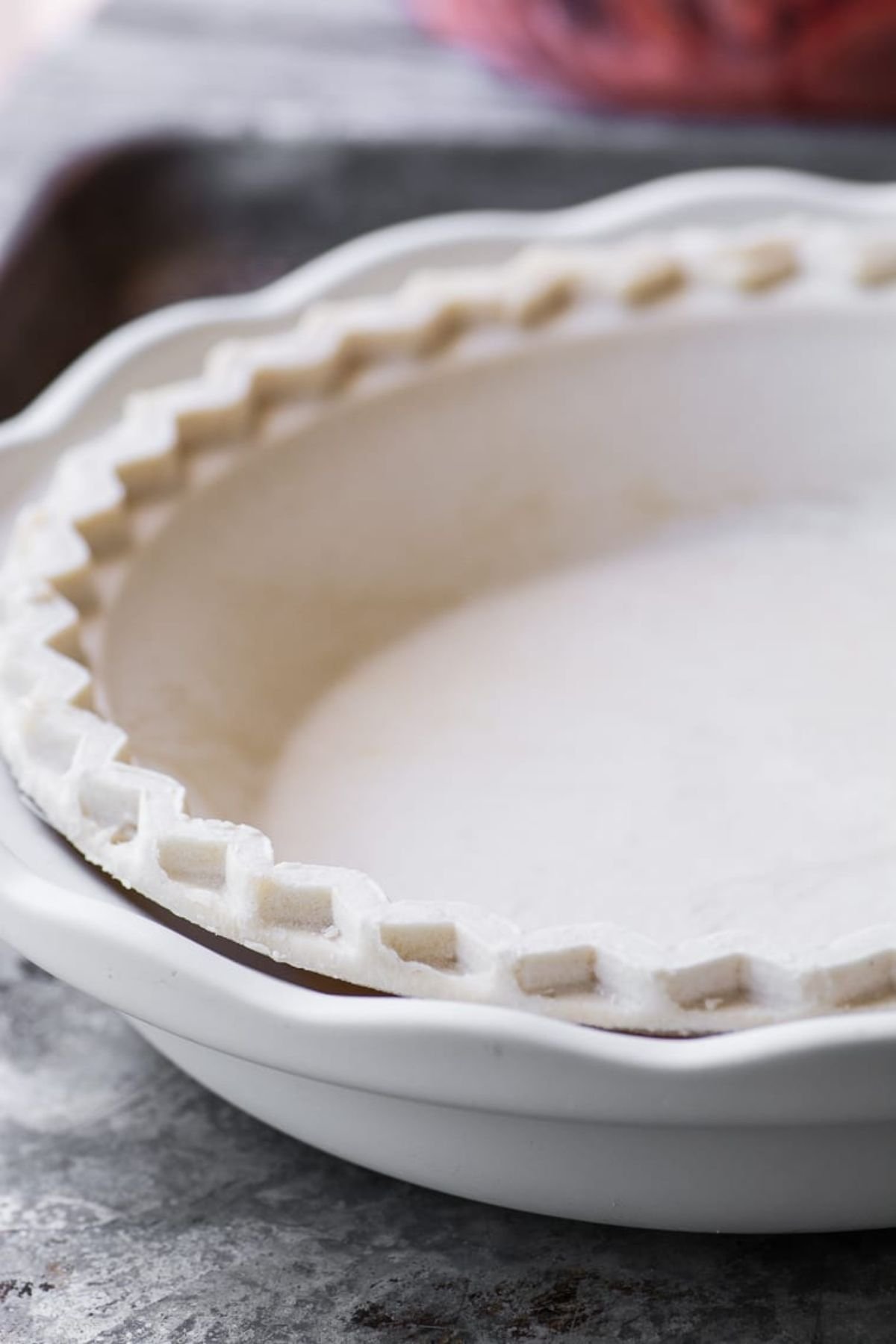 a deep dish frozen crust for strawberry pie.