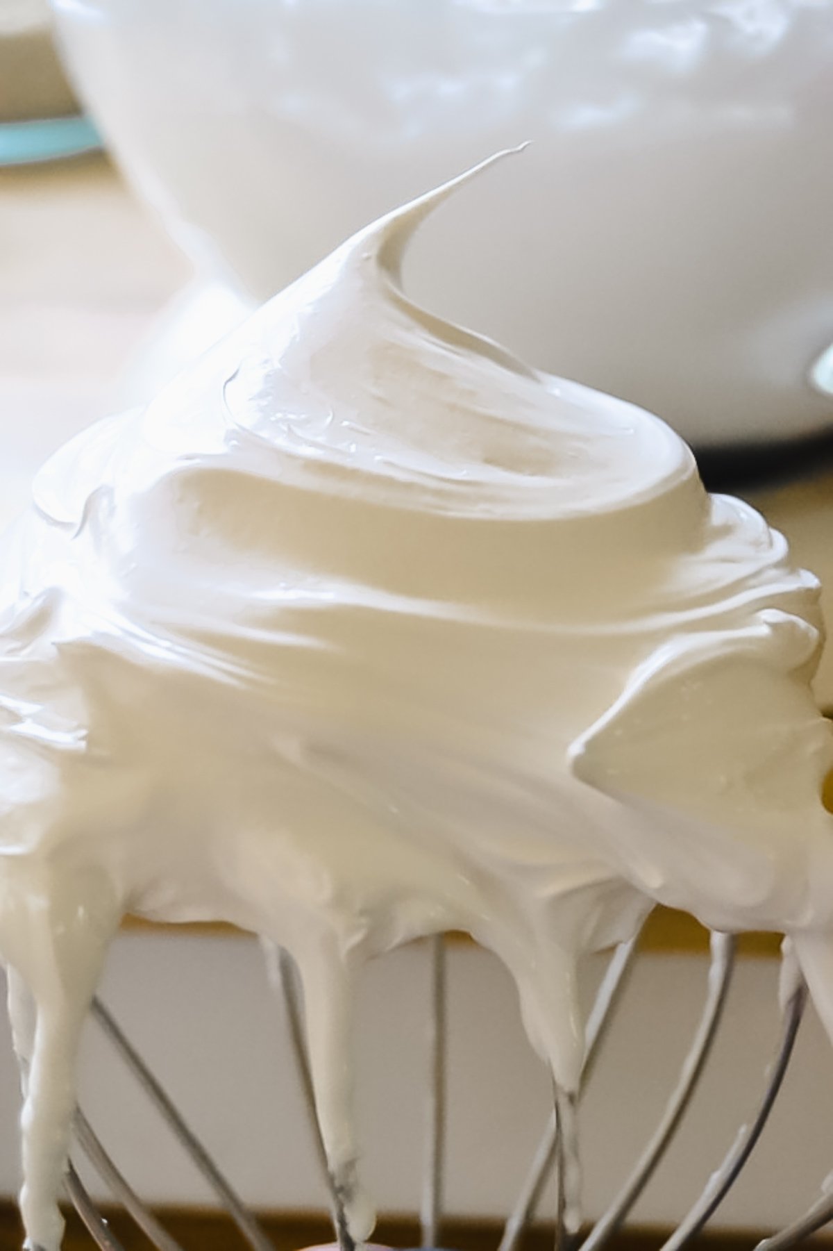 meringue for Sarah Bernhardt cookies.