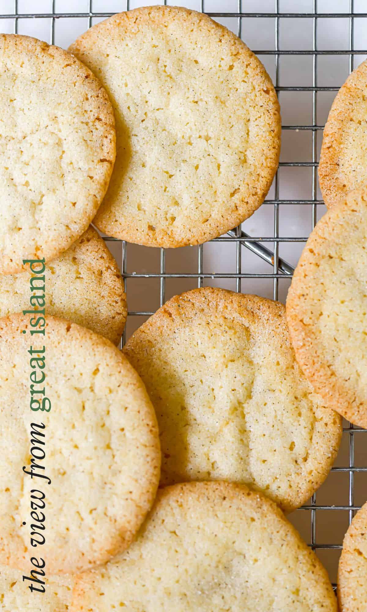 thin and crispy sugar cookies pin