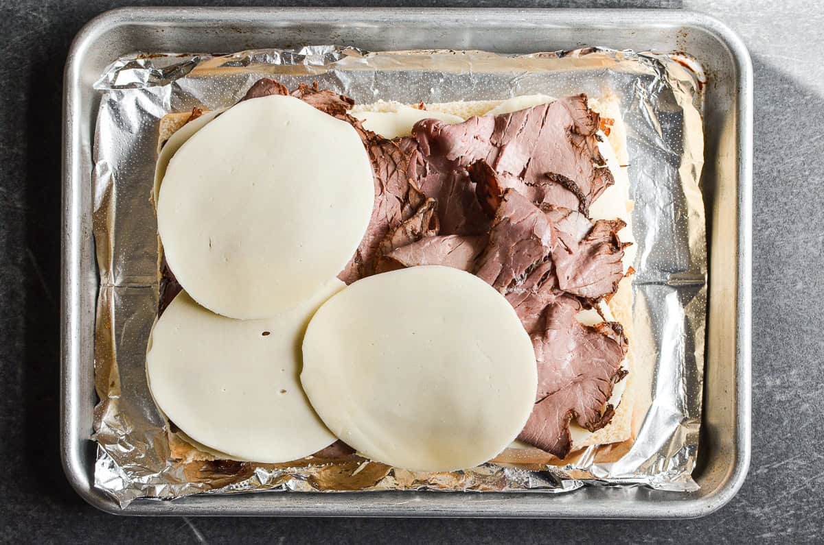 Adding Provolone to roast beef for sliders
