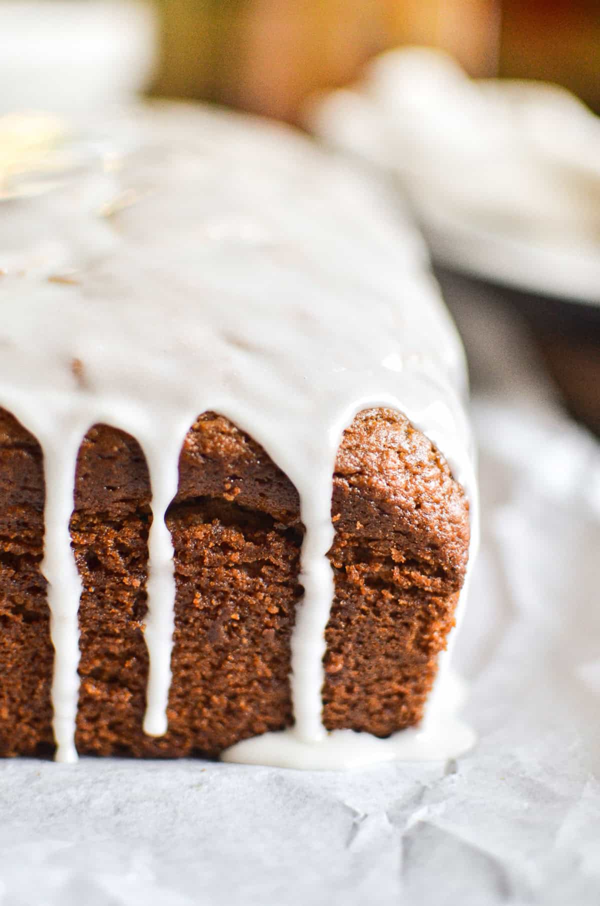 glazed apple spice cake