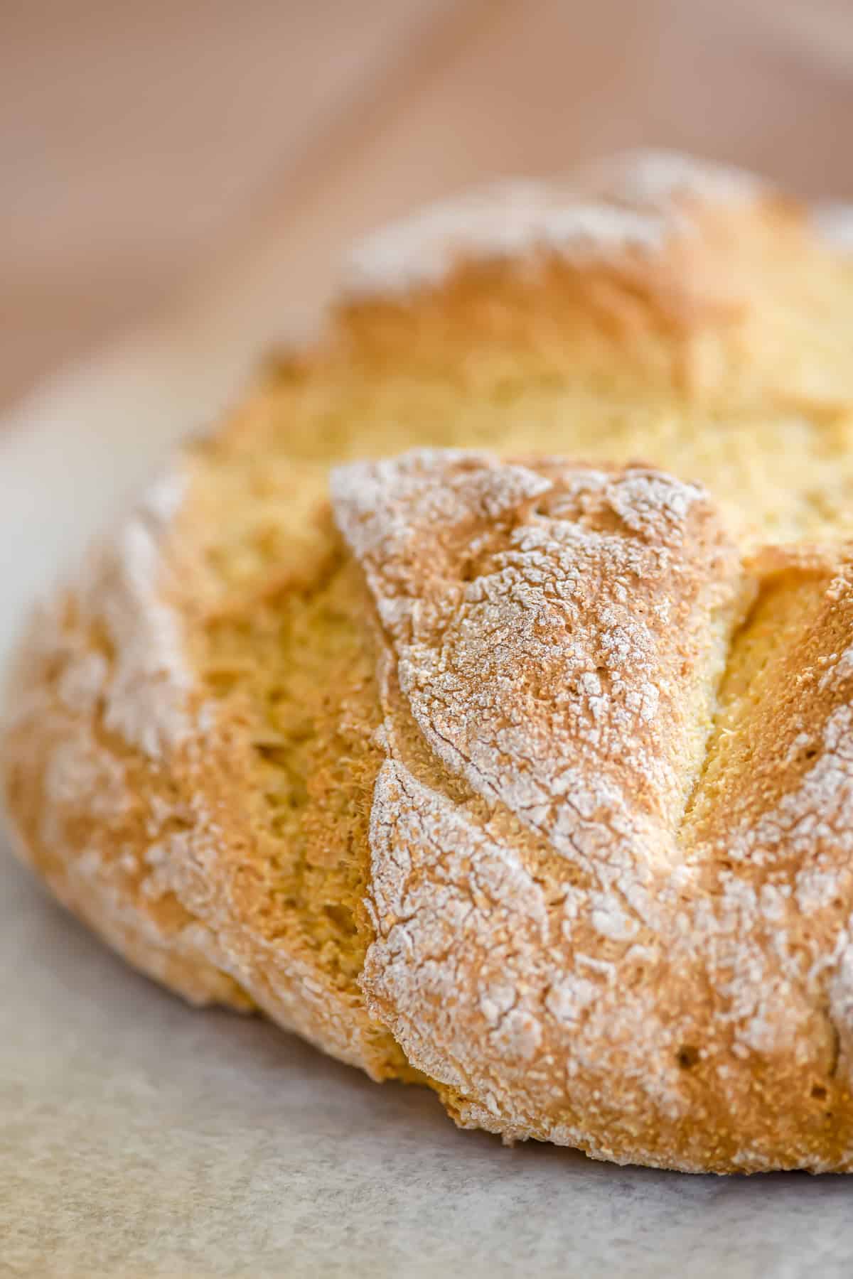 Irish yellowmeal soda bread