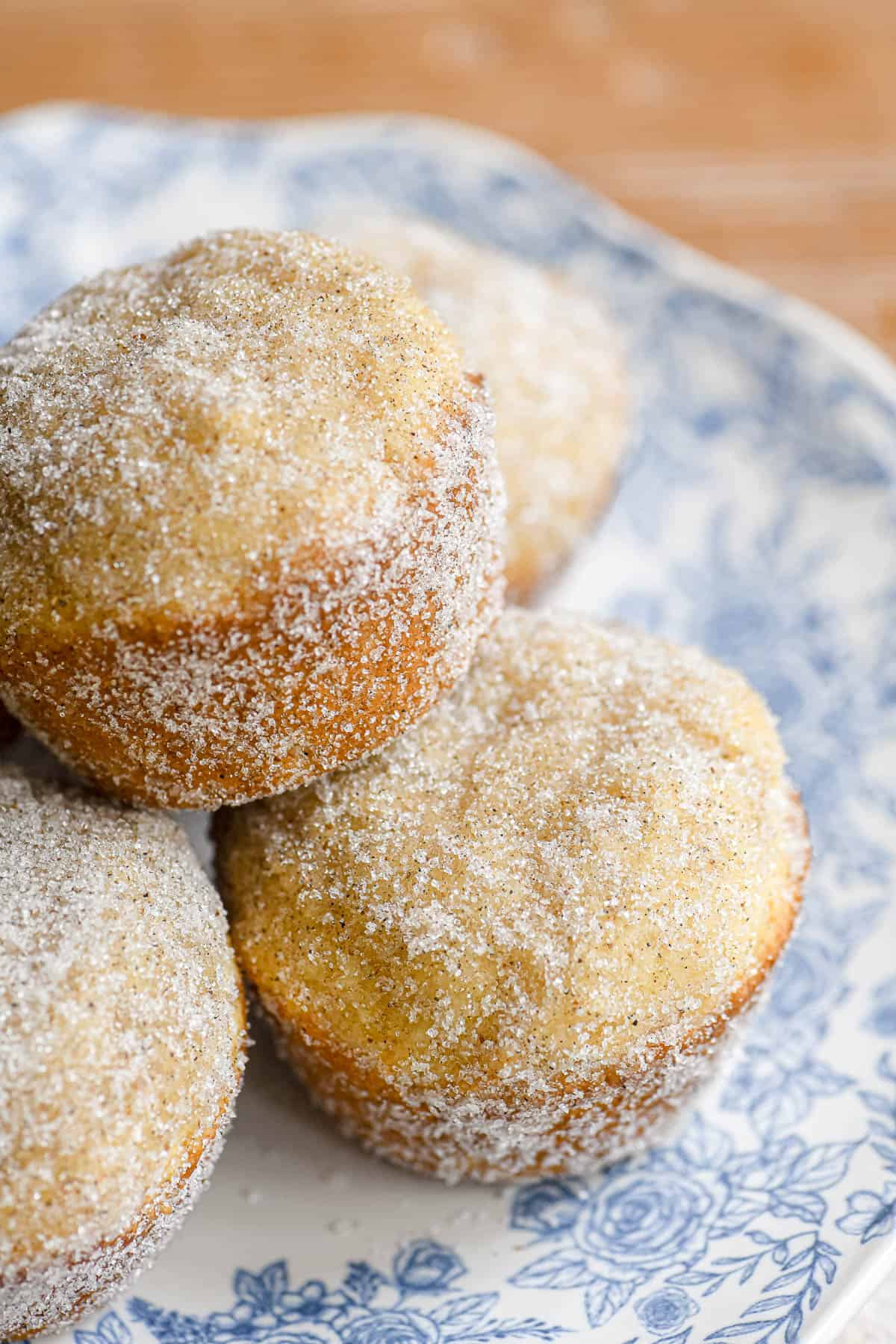 Swedish breakfast puffs on a plate.