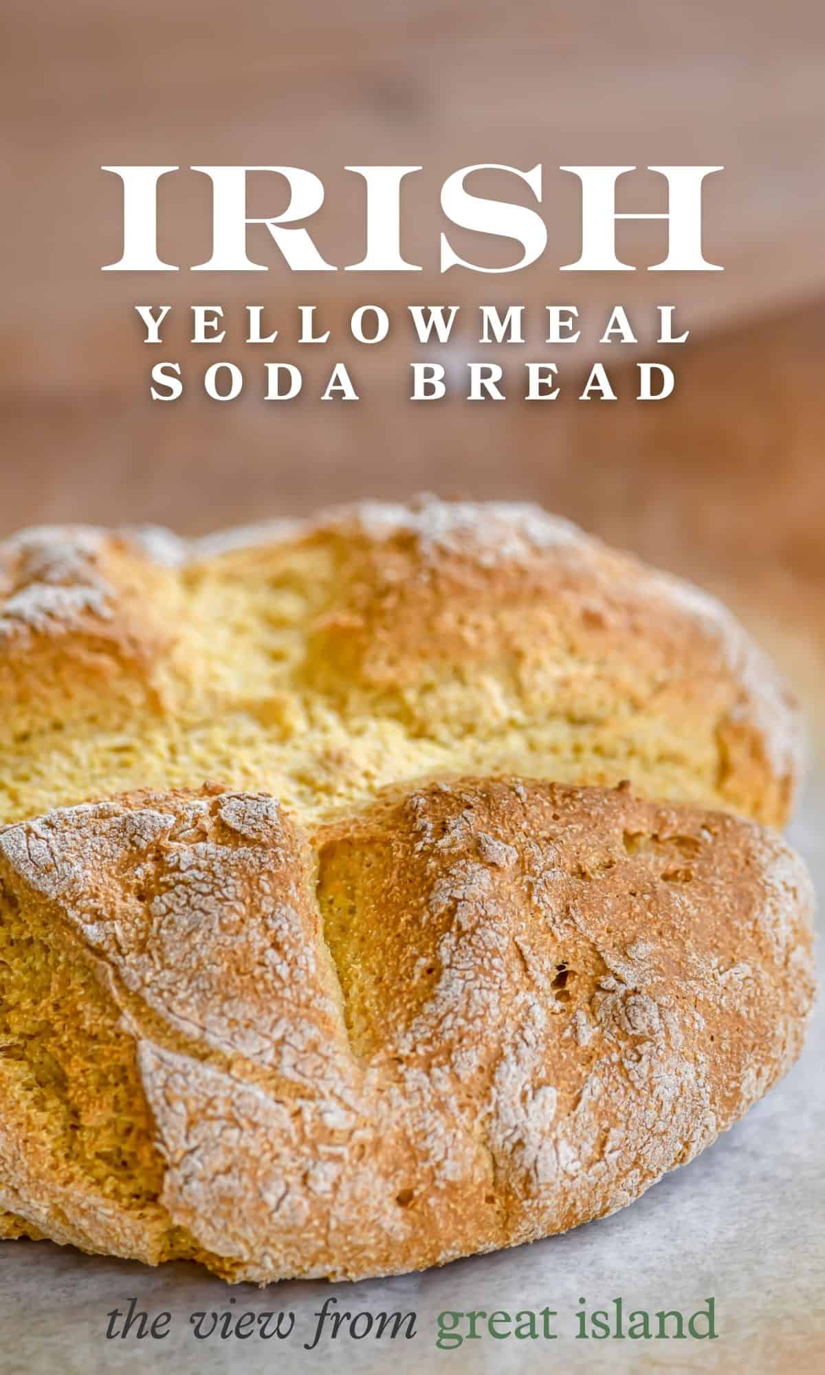 Irish yellowmeal soda bread pin