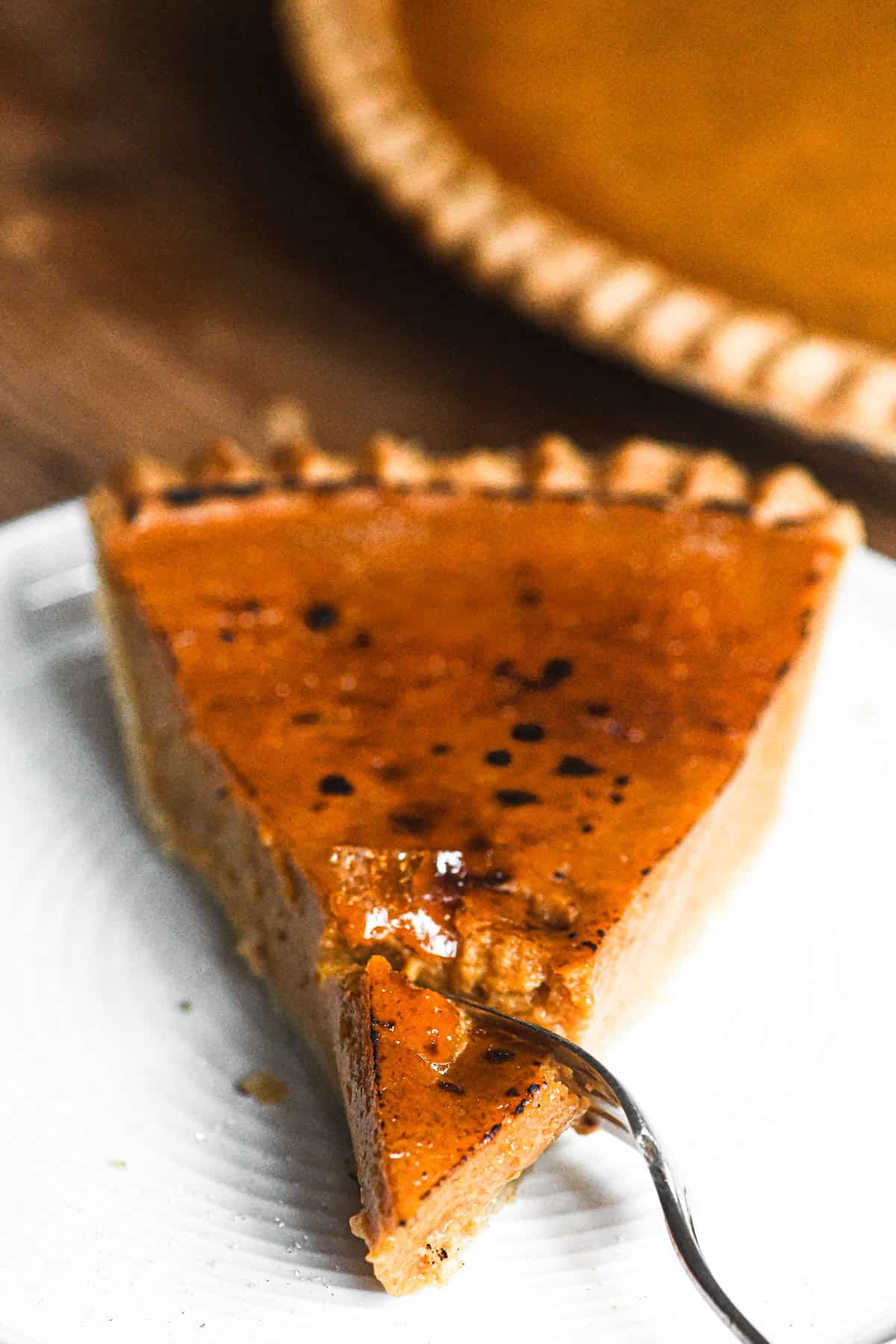 bruleed pumpkin pie