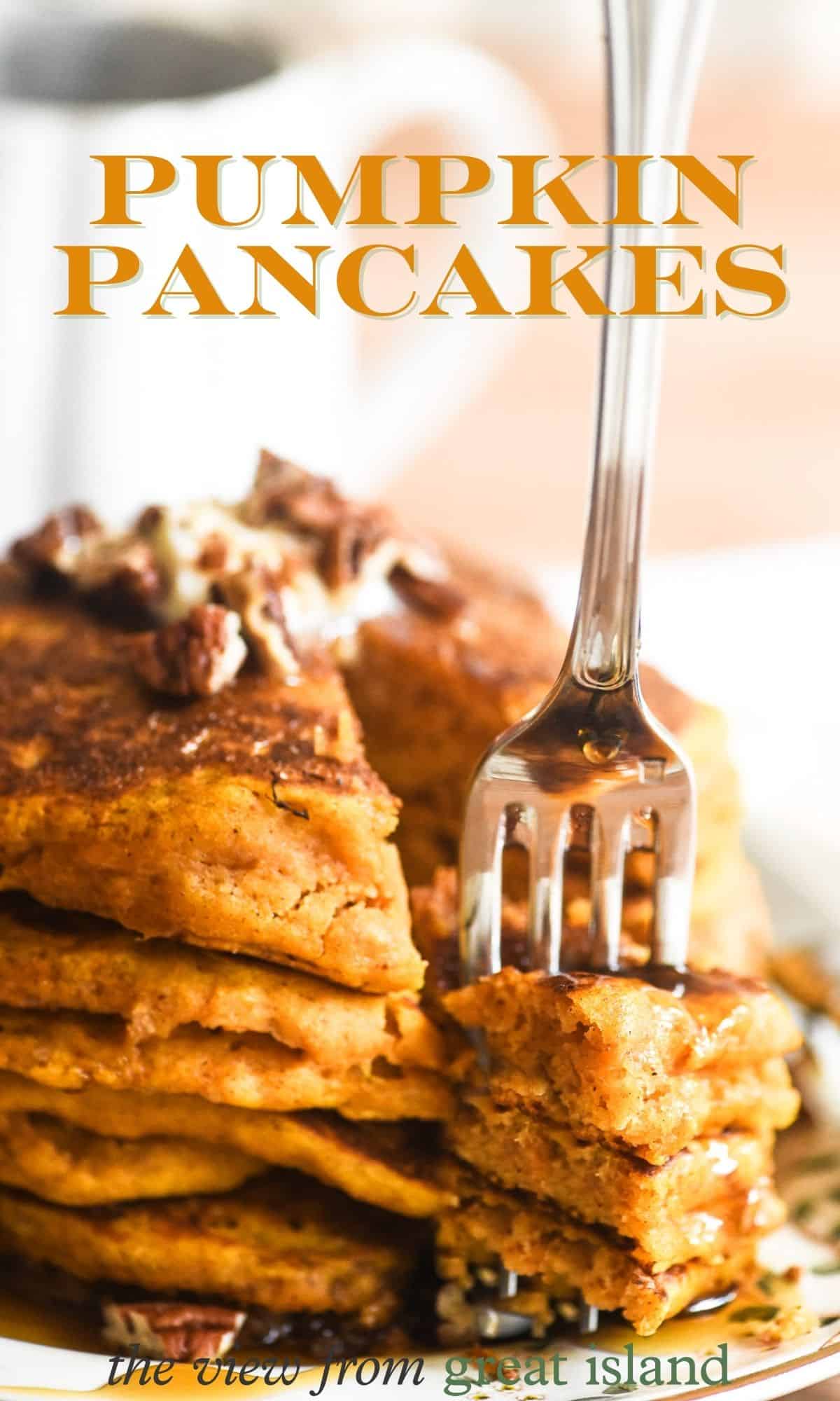 pumpkin pancakes pin.
