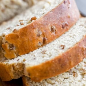 hearty slices of honey wheat berry bread.
