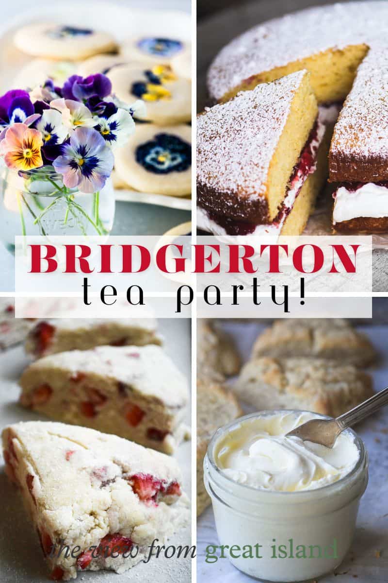 Bridgerton inspired tea party pin.
