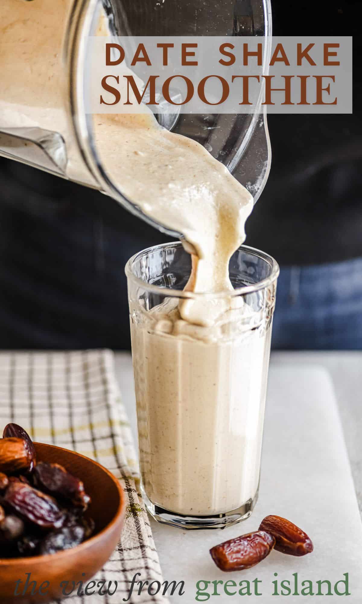 date shake smoothie pin.