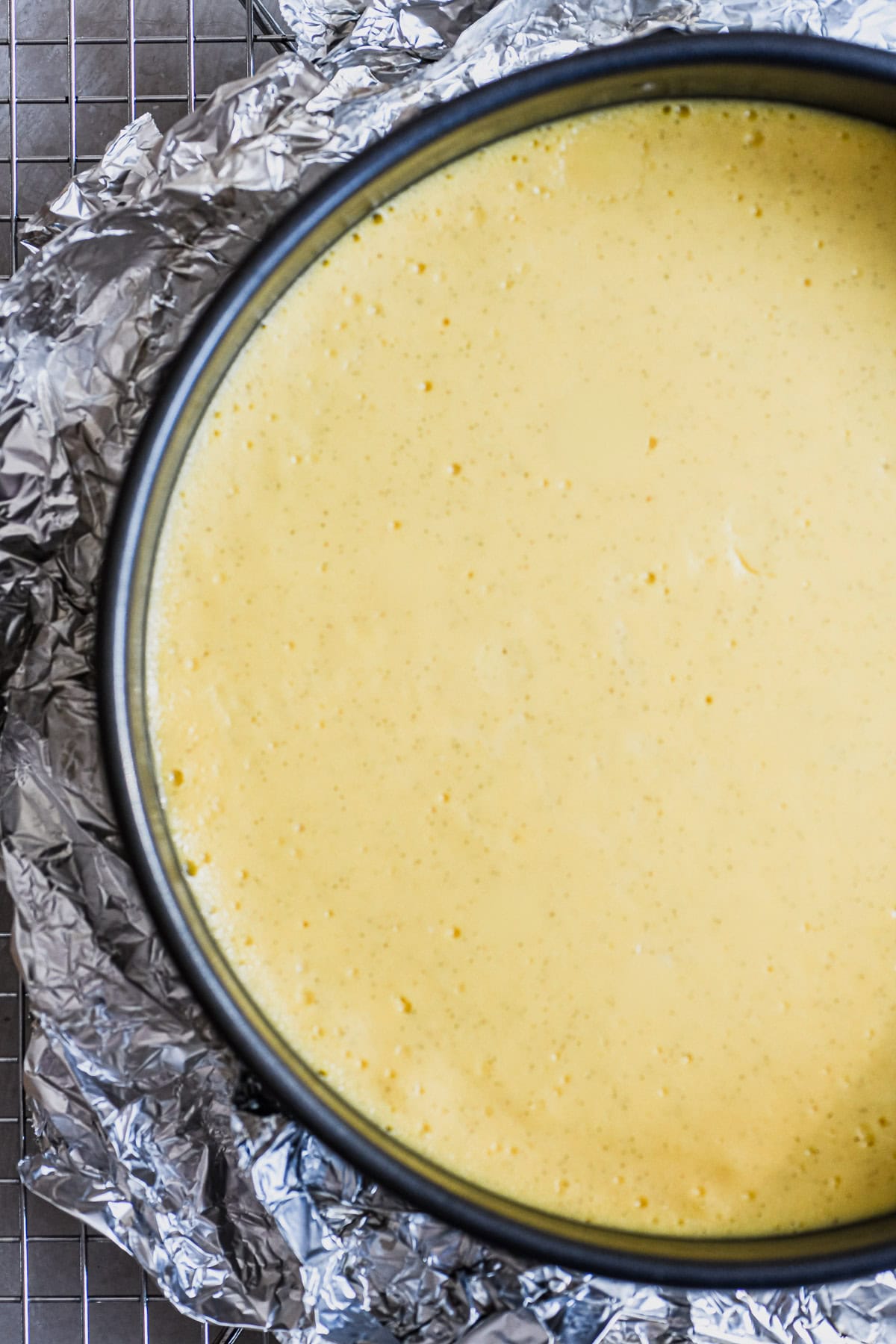 fromage blanc cheesecake, baked.