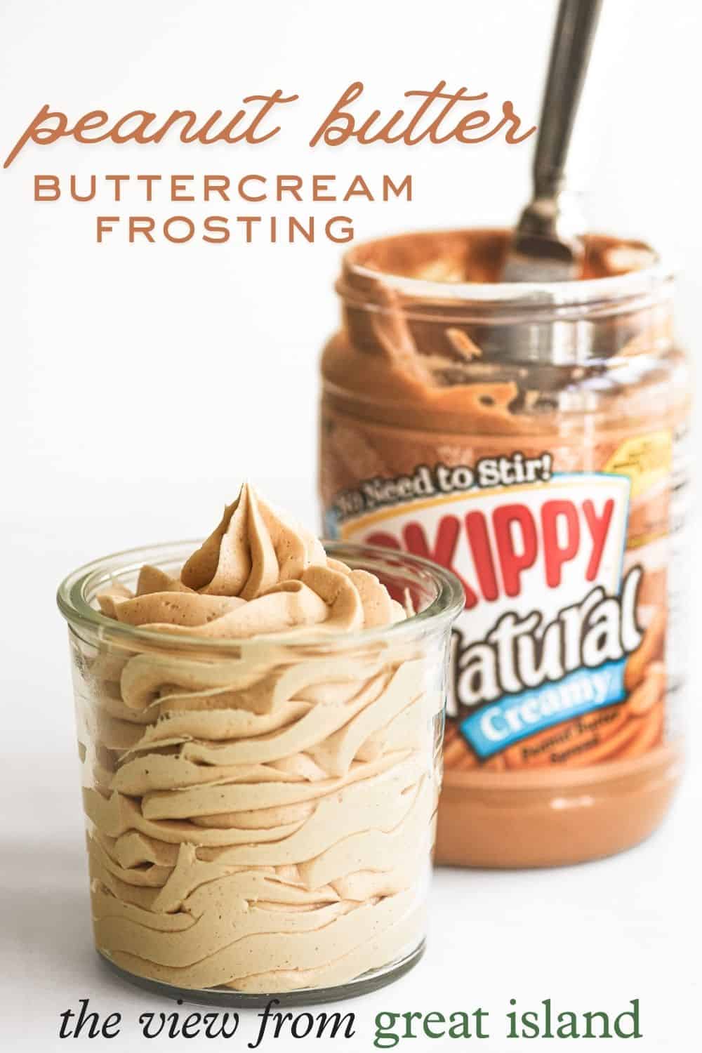 peanut butter buttercream frosting pin.