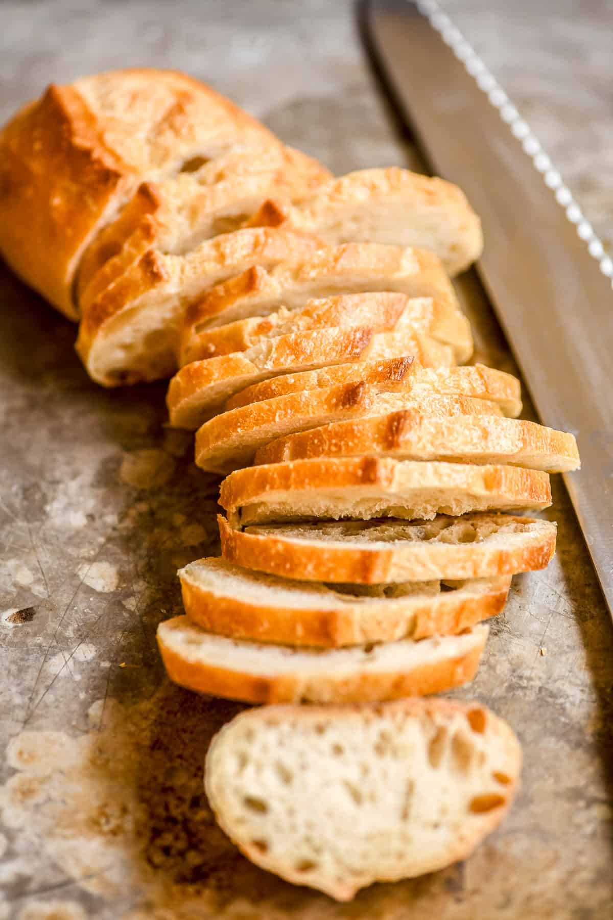 thinly sliced bread for toasting