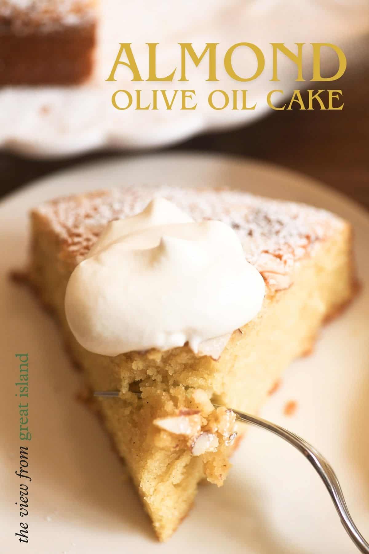 almond olive oil cake pin