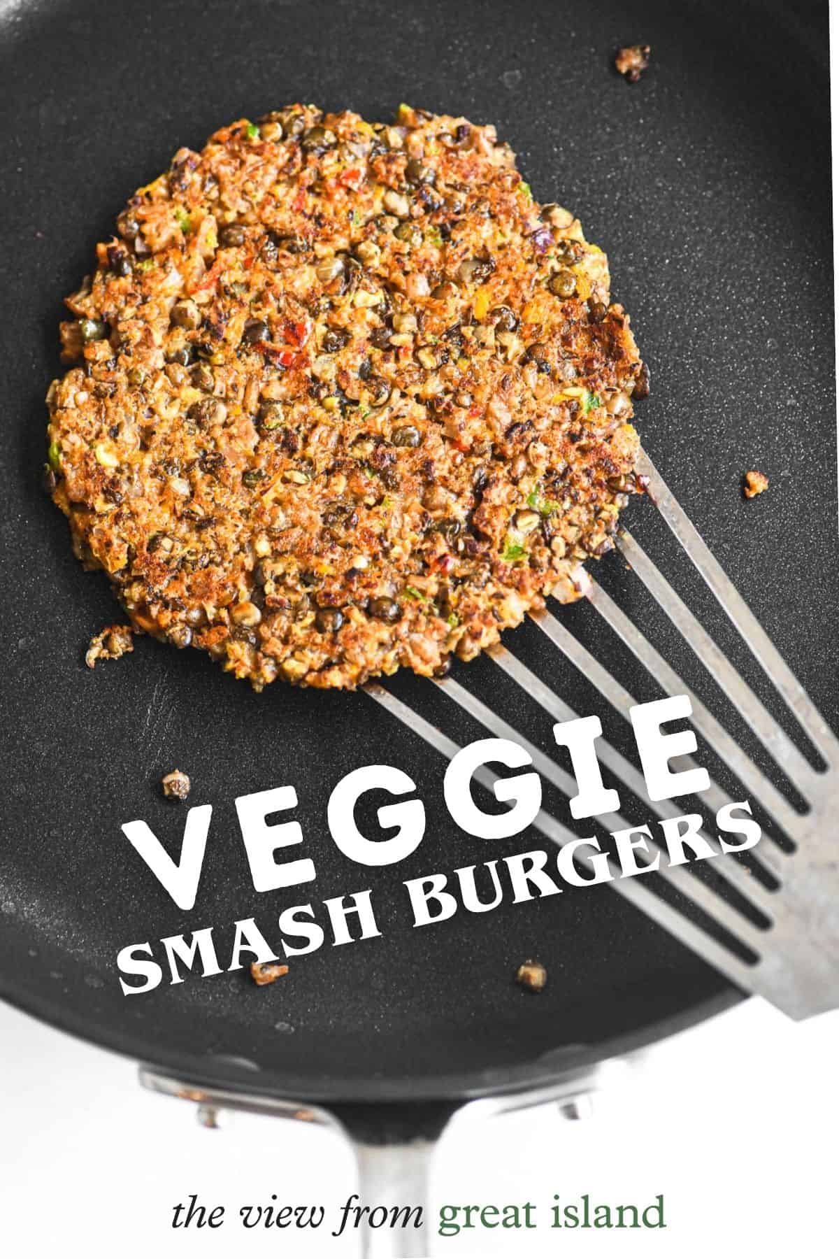 veggie smash burgers pin.