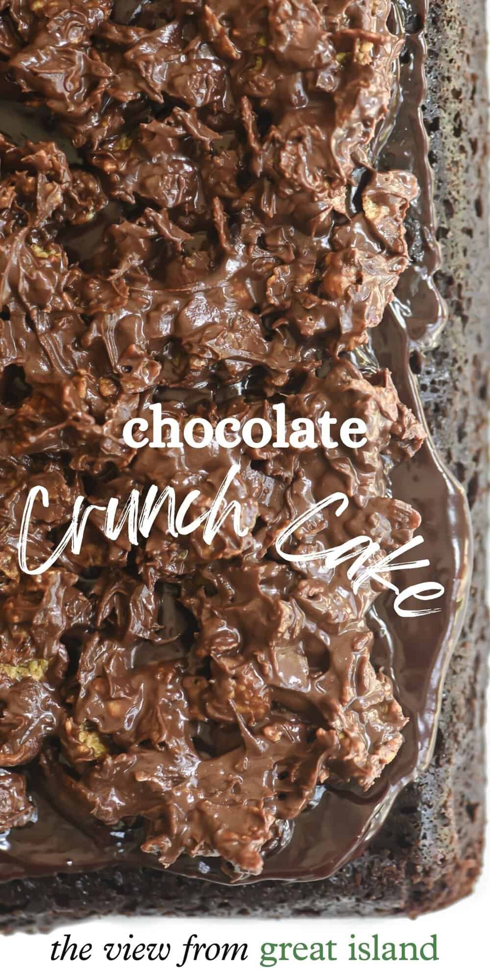 chocolate crunch cake pin