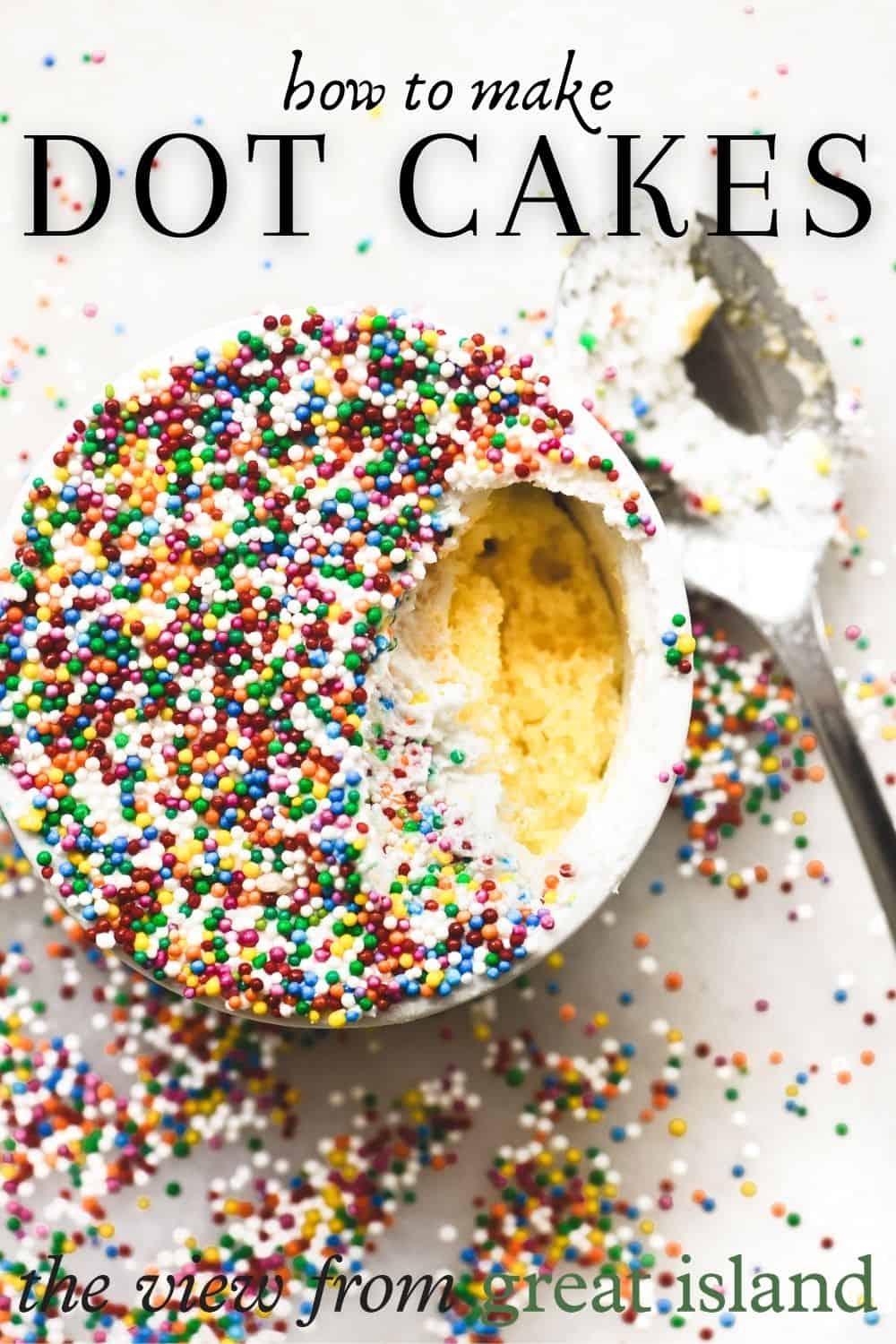 dot cakes pin.
