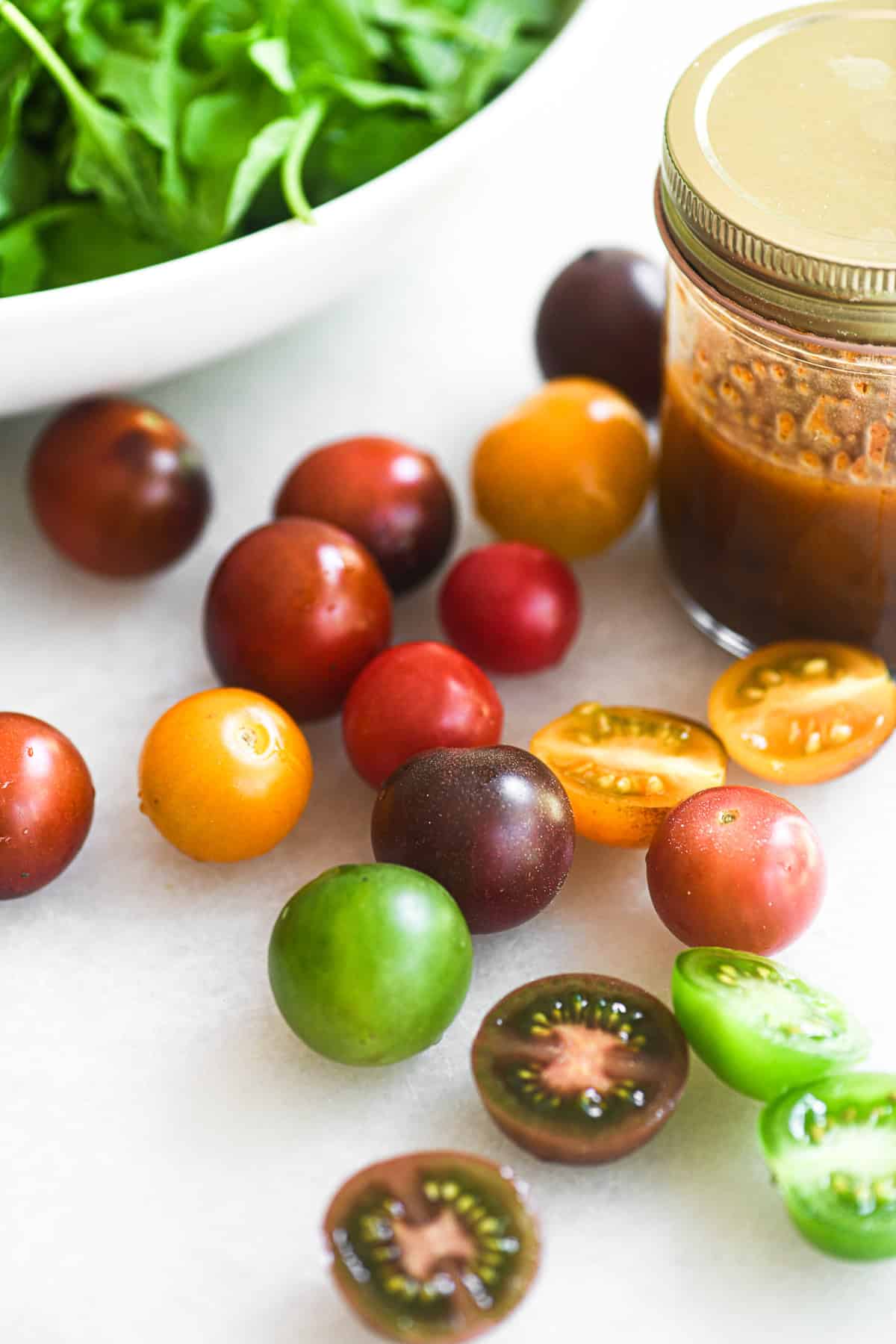 cherry tomatoes for steak salad.