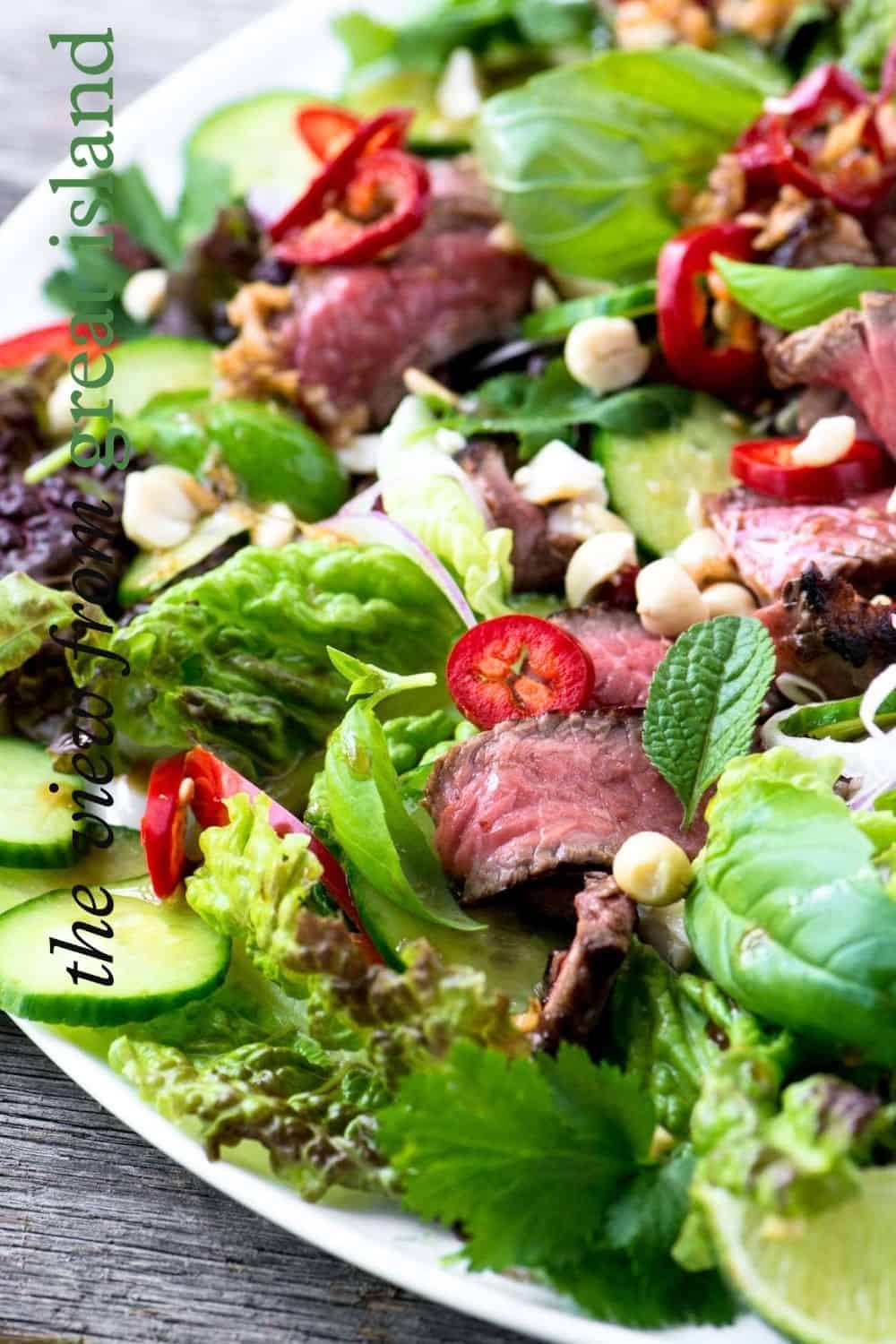 thai beef salad pin