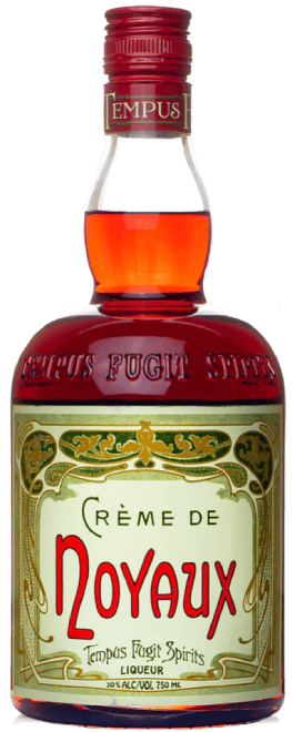 a bottle of creme de noyaux